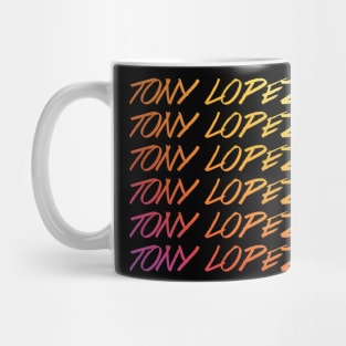 Tony Lopez Logo name rainbow - Tiktok Lopez brothers Mug